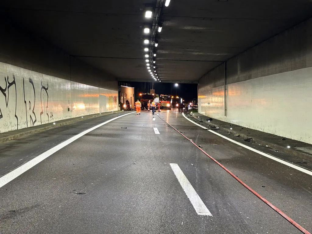 Brand in Tunnel.